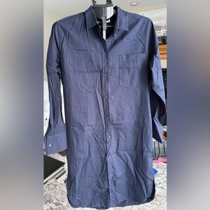 Everlane Midnight Blue Shirt Dress